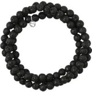 Rodney & Rolf Womens Bracelet Silver Sterling 925 Port Macquarie – Black – Size Large