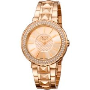 Ferre Milano Womens FM1L058M0081 Rose Gold Watch/Strap/Dial – One Size