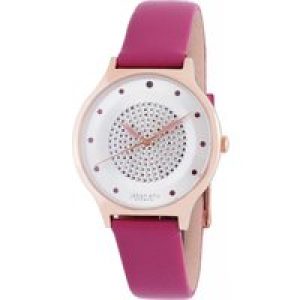 Johan Eric : orstead womens silver watch.. – Pink Leather – One Size