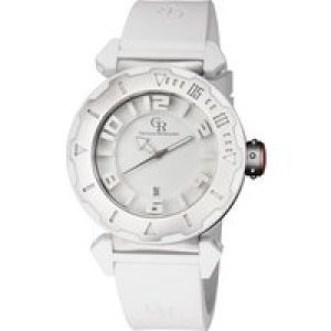 Giulio Romano : mens ferrara white watch Rubber – One Size
