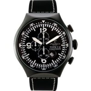 Avio Milano : Mens 50 MM Black Watch Rubber – One Size