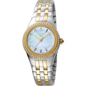 Ferre Milano FM1L089M0091 WoMens Light Blue Dial Stainless Steel Watch – Silver & Gold – One Size