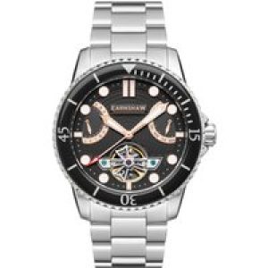Thomas Earnshaw Admiral Jervis Mens Mechanical Automatic Hazy Grey Watch ES-8134-44 – Silver – One Size