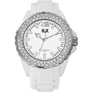 Haurex Italy SS382DW1 Reef Stones WoMens white dial watch. [Watch] Rubber – One Size