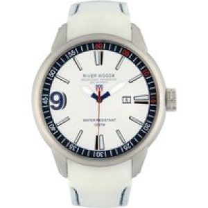 River Woods : Mens White Watch Rubber – One Size