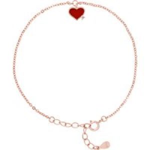 Lova – Lola Van Der Keen Womens Bracelet – Night Out Collection – Pink Sterling Silver – One Size