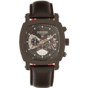 River Woods : Mens Black Watch Leather – One Size
