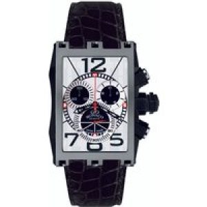 Gio Monaco : Mens Mac V Silver Watch – Black – One Size