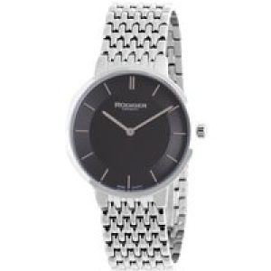 Rudiger : kassel Mens black watch.. – Silver Stainless Steel – One Size