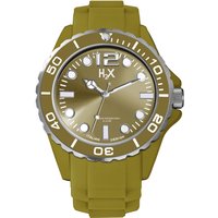Hourex H2X Mens SV382UV3 Reef Luminous Water Resistant Khaki Green Soft Rubber Watch - One Size - Image 2
