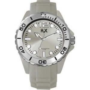 Haurex Italy Mens sc382uc2 reef silver luminous dial rotating bezel grey sil… – One Size