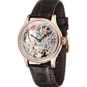 Thomas Earnshaw Bauer Mens Automatic Pink Gold Watch ES-8049-03 – Brown – One Size
