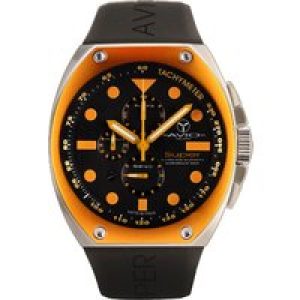 Avio Milano : mens super black watch Rubber – One Size