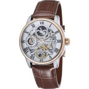 Thomas Earnshaw Longitude Mens Automatic Tuscan White Watch ES-8006-03 – Silver & Brown – One Size