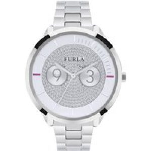 Furla Womens Metropolis Whote Dial Stainle Steel Bracelet – Silver Stainless Steel – One Size