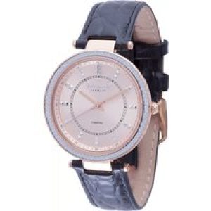 Johan Eric : ballrup WoMens gold watch.. – Black Leather – One Size