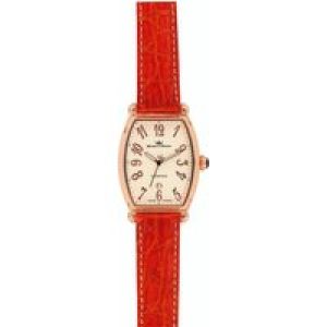 Yonger Mens White Dial Watch – Orange Crocodile – One Size