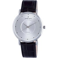 Johan Eric Mens Black Leather Watch - One Size - Image 2