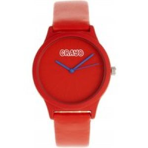 Crayo Splat Unisex Watch – Red Stainless Steel – One Size