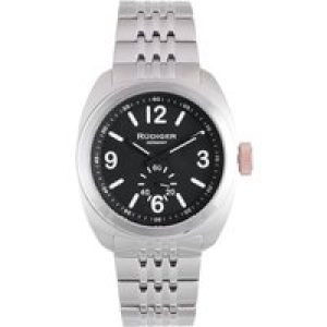 Rudiger : mens siegen black watch – Silver Stainless Steel – One Size