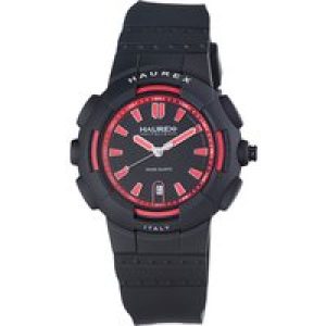 Haurex Italy : tremor Mens red watch.. – Black Rubber – One Size
