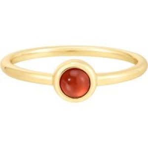 Glanzstücke München Womens Female Sterling Silver Ring – Gold – Size M