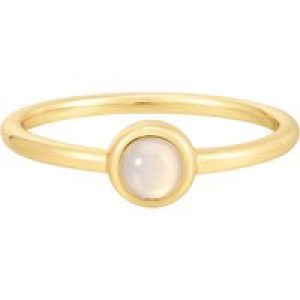 Glanzstücke München Womens Feminine Sterling Silver Ring – Gold – Dimension R