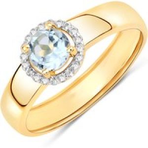 Rafaela Donata Womens Khushi Female Sterling Silver Ring – Gold – Size N