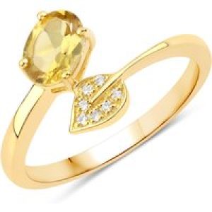 Rafaela Donata Womens Khushi Female Sterling Silver Ring – Gold – Size R