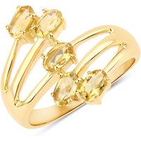 Rafaela Donata Womens Khushi Female Sterling Silver Ring - Gold - Size M - Image 2