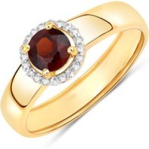 Rafaela Donata Womens Khushi Female Sterling Silver Ring – Gold – Size N
