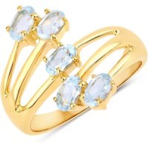 Rafaela Donata Womens Khushi Female Sterling Silver Ring – Gold – Size N