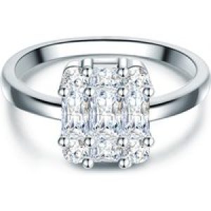 Tresor 1934 Womens Trilani Feminine Sterling Silver Ring – Dimension N