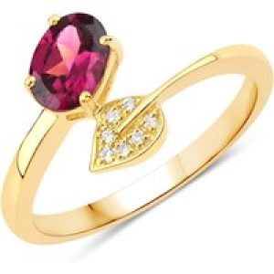 Rafaela Donata Womens Khushi Female Sterling Silver Ring – Gold – Size N