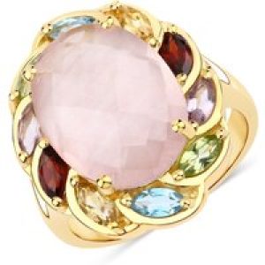 Rafaela Donata Womens Khushi Female Sterling Silver Ring – Gold – Size R