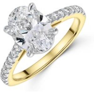 18ct Yellow Gold Oval Minimize 2.25ct Lab Grown Diamond Solitaire