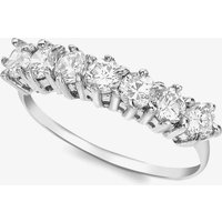 9ct White Gold 7-Stone Crystal Half Eternity Ring 5.84.5211 N - Image 2