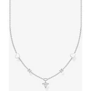 THOMAS SABO Ladies Silver Stone Set Heart Necklace KE2154-051-14-L42V