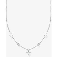 THOMAS SABO Ladies Silver Stone Set Heart Necklace KE2154-051-14-L42V - Image 2