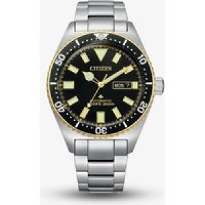 Citizen Mens Promaster Stainless Steel Black Dial Watch NY0125-83E