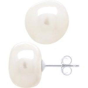 Ateliers Saint Germain Womens Earrings White Gold – Real Cultured Freshwater Pearls Baroque 12-13 mm – One Size
