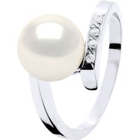 Ateliers Saint Germain Womens Ring Jewelry Diamond 0,04 Cts - Quality Hsi White Gold - Real Cultured Freshwater Pearl Round 8-9 mm - Size I - Image 2