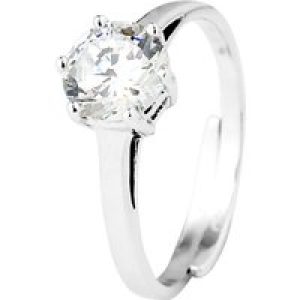 Diadema Womens – Ring – Love Jewelry Collection – White Silver – One Size