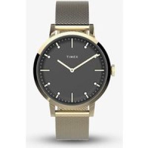 Timex Ladies Midtown Gold Plated Mesh Watch TW2V37200