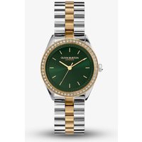 Olivia Burton Bejewelled Two Colour Green Watch 24000137 - Image 2