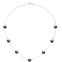 Ateliers Saint Germain Womens Necklace Real 7 Cultured Tahiti Pearls PASSING THROUGH Round 7-8 mm - White White Gold - One Size - Image 2