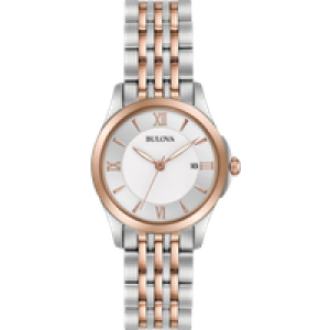 Bulova WoMens Multicolour Watch 98M125 Stainless Steel – One Size