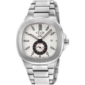 Gv2 Mens Potente Swiss Automatic ETA 2895 Silver/Black Dial, 316L Stainless Steel Watch – One Size