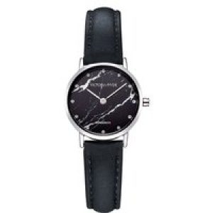 Victoria Hyde London Womens Watch Marble Dial – Black Stainless Steel – One Size