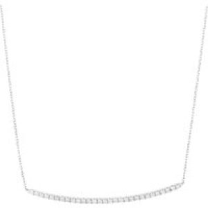Diamant L’Eternel Womens 9ct White Gold Necklaces With 0.15ct Diamond – One Size